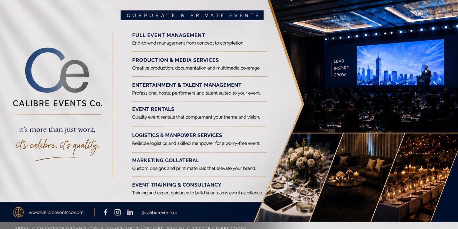 Calibre Events Co. — Event Planning & Coordination